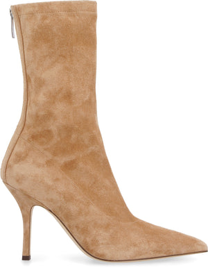 Suede ankle boots-1